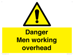 danger men working overhead